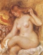 Bather with Long Blonde Pierre-Auguste Renoir